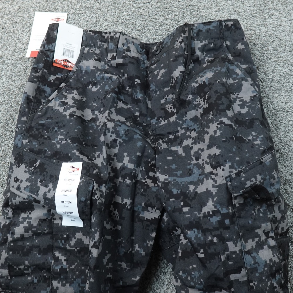 NEW Tru Spec Pants Mens M Gray Digital Camo Ripstop Uniform Cargo Military Army
